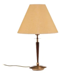 Lámpara de mesa HML-9009-1EB con pantalla textil