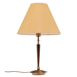 Lámpara de mesa HML-9009-1EB con pantalla textil