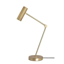 Lámpara de mesa Hubble READ de Globen Lighting, latón, altura 45 cm