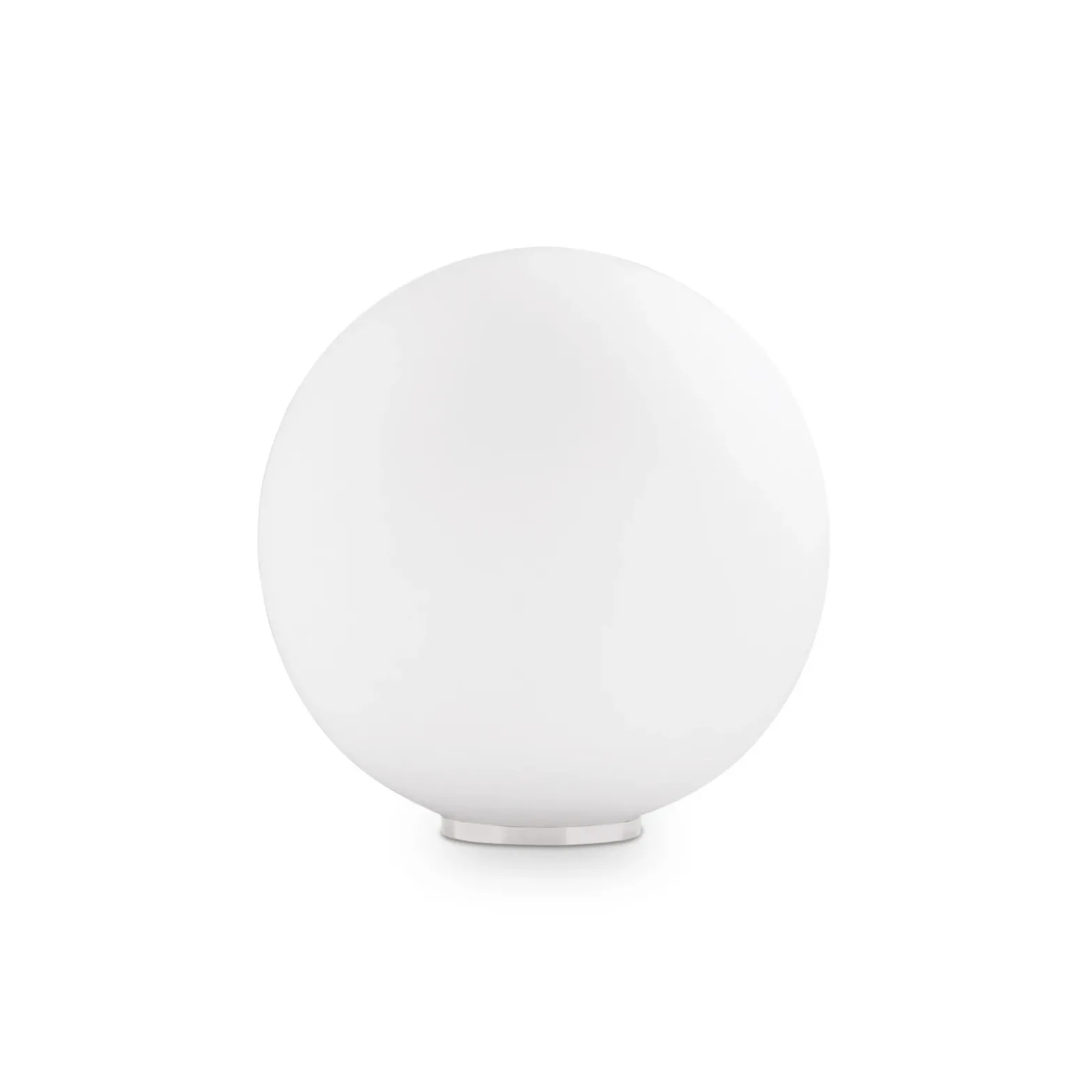 Lámpara de mesa Ideal Lux Mapa, Ø 30 cm, cristal opalino, esfera, E27