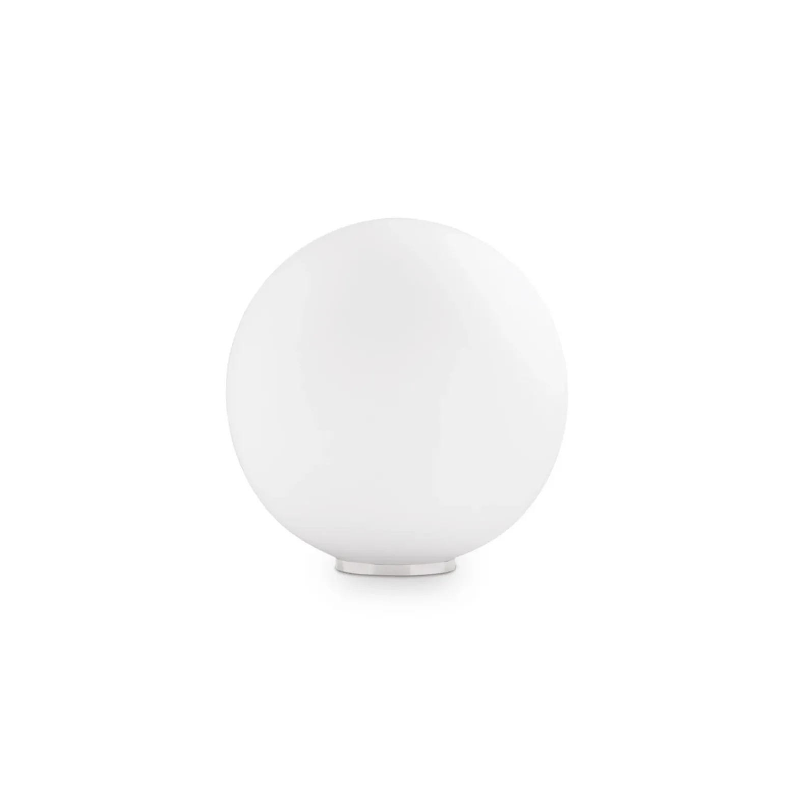 Lámpara de mesa Ideal Lux Mapa, Ø 20 cm, cristal opalino, esfera, E27