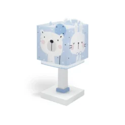 Lámpara de mesa infantil Baby Jungle, azul, G4, ancho 14 cm