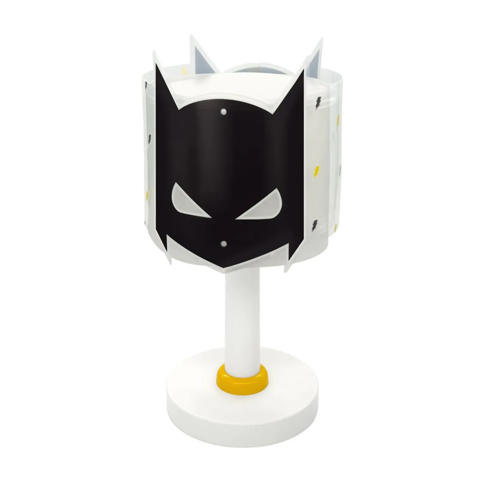 Lámpara de mesa infantil Dark Hero, G4, Ø 15 cm