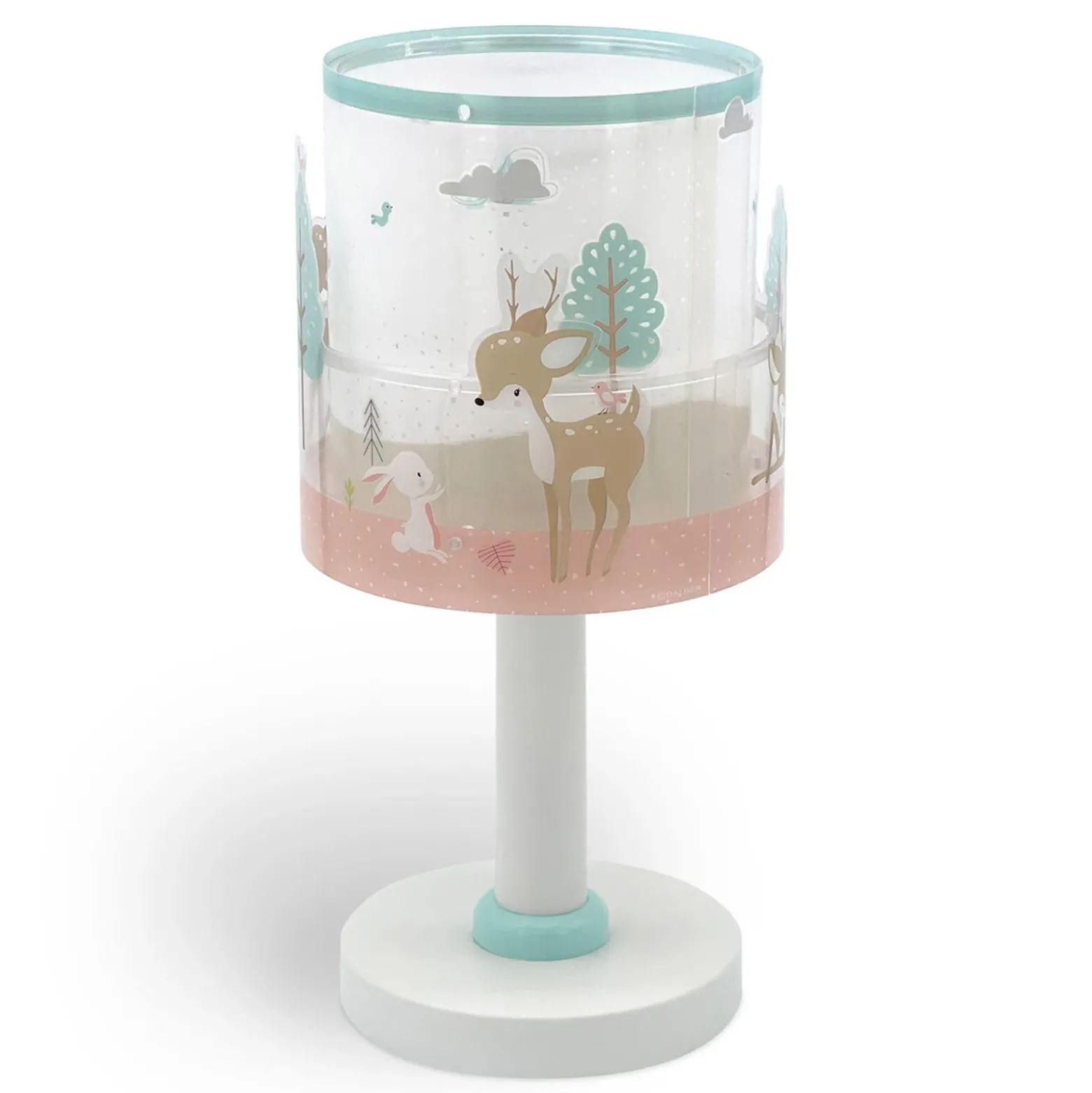 Lámpara de mesa infantil Loving Deer, G4, Ø 15 cm