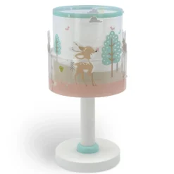 Lámpara de mesa infantil Loving Deer, G4, Ø 15 cm
