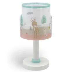 Lámpara de mesa infantil Loving Deer, G4, Ø 15 cm