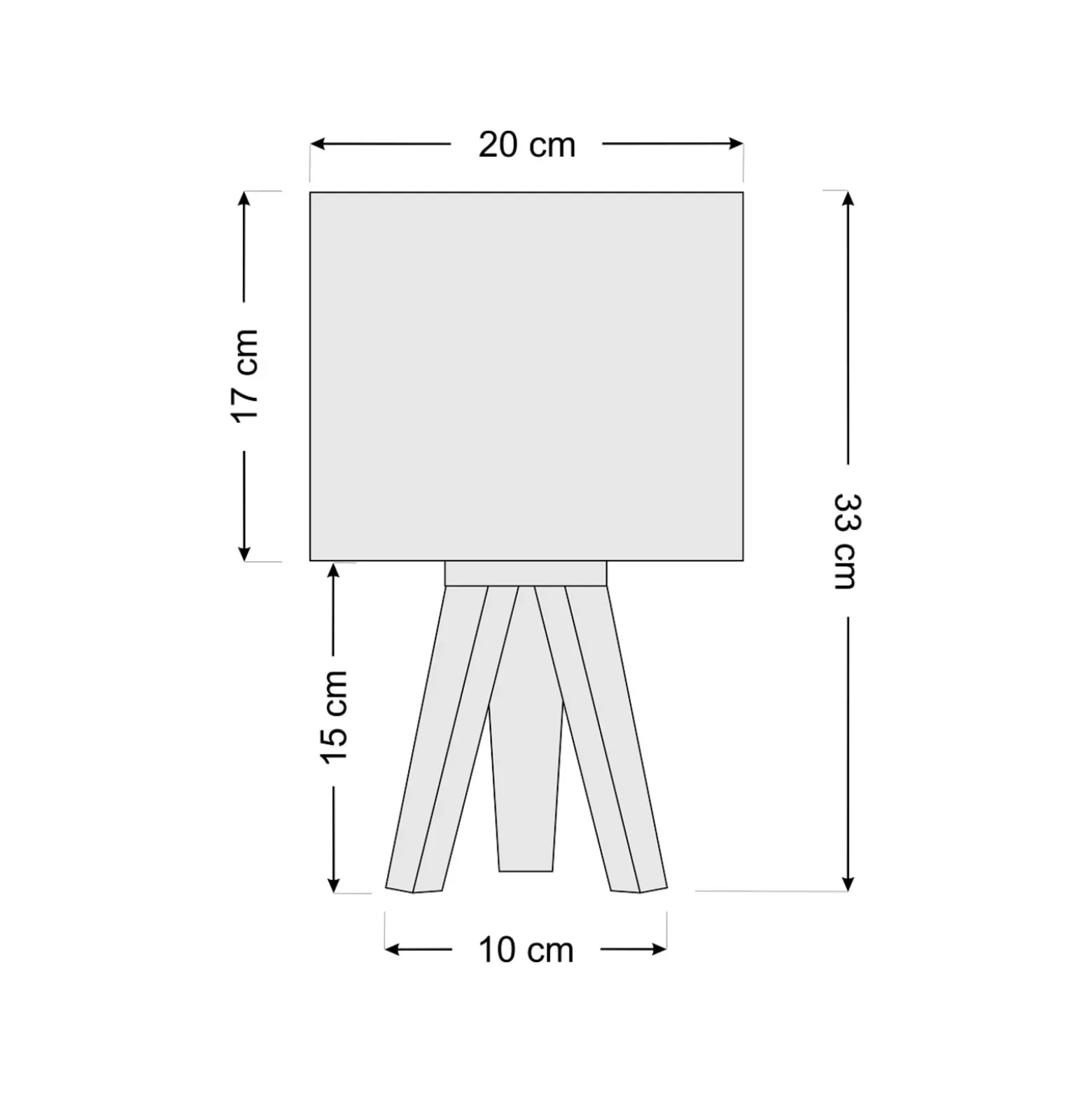 Lámpara de mesa infantil Mathilde, base de tres patas
