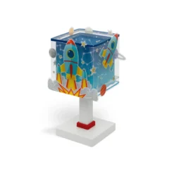 Lámpara de mesa infantil Rocket, G4, ancho 14 cm