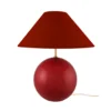 Lámpara de mesa IRIS de Globen Lighting, rojo oscuro, altura 39 cm