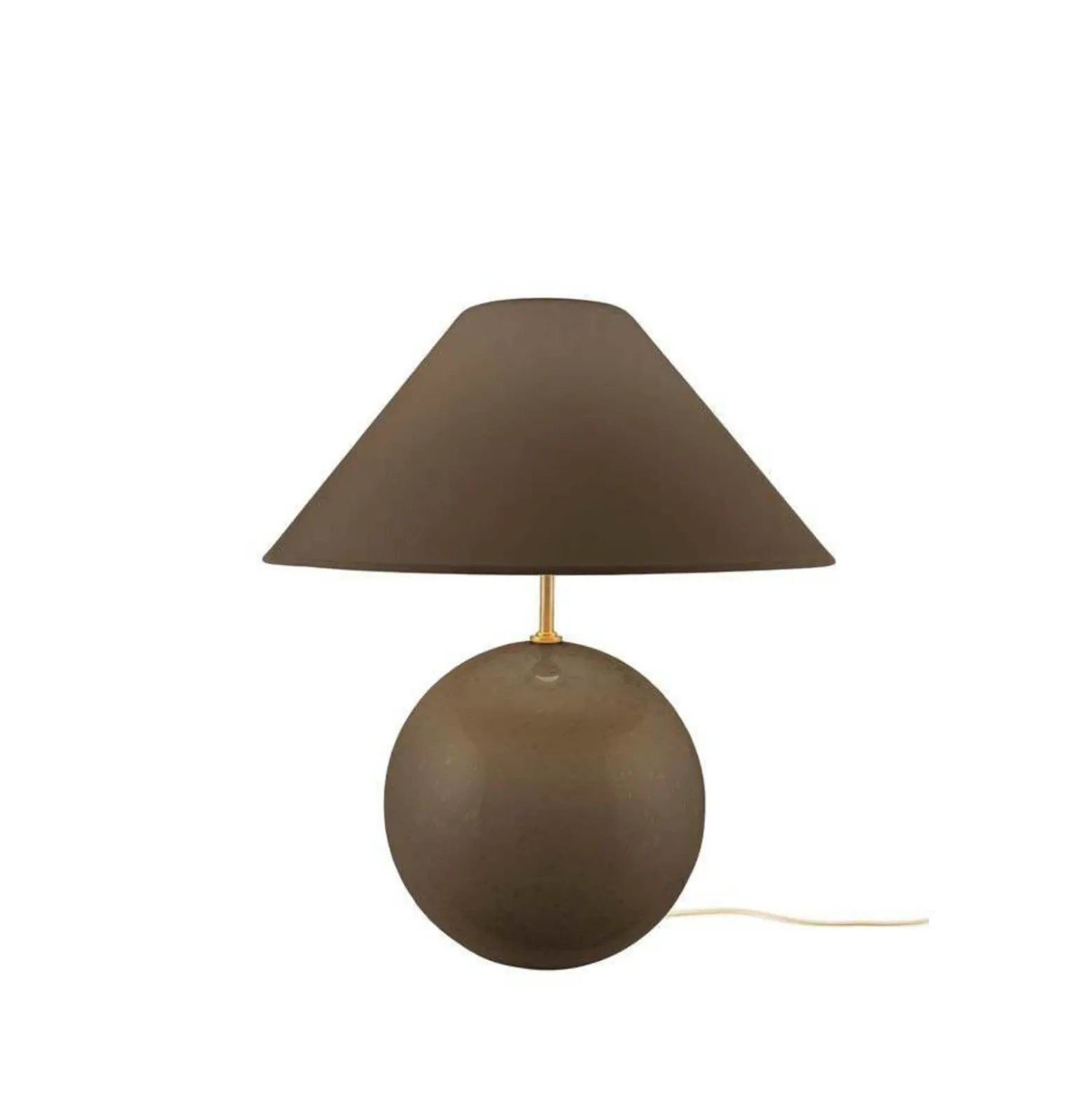 Lámpara de mesa IRIS de Globen Lighting, marrón, altura 39 cm