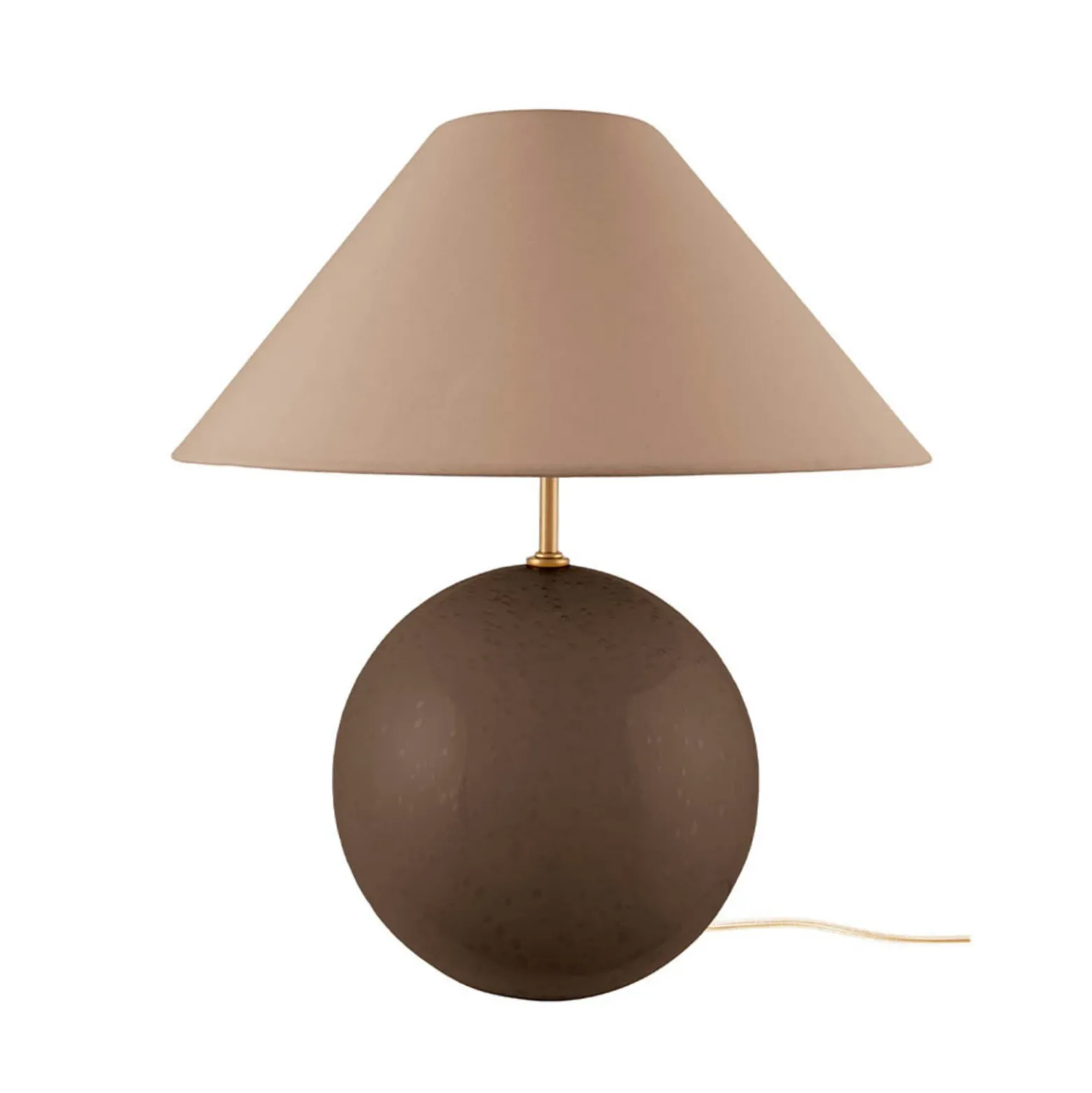 Lámpara de mesa IRIS de Globen Lighting, marrón, altura 39 cm