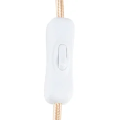Lámpara de mesa IRIS de Globen Lighting, beige/negro, altura 39 cm
