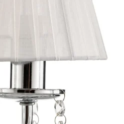 Lámpara de mesa Jacqueline, 1 luz, blanca