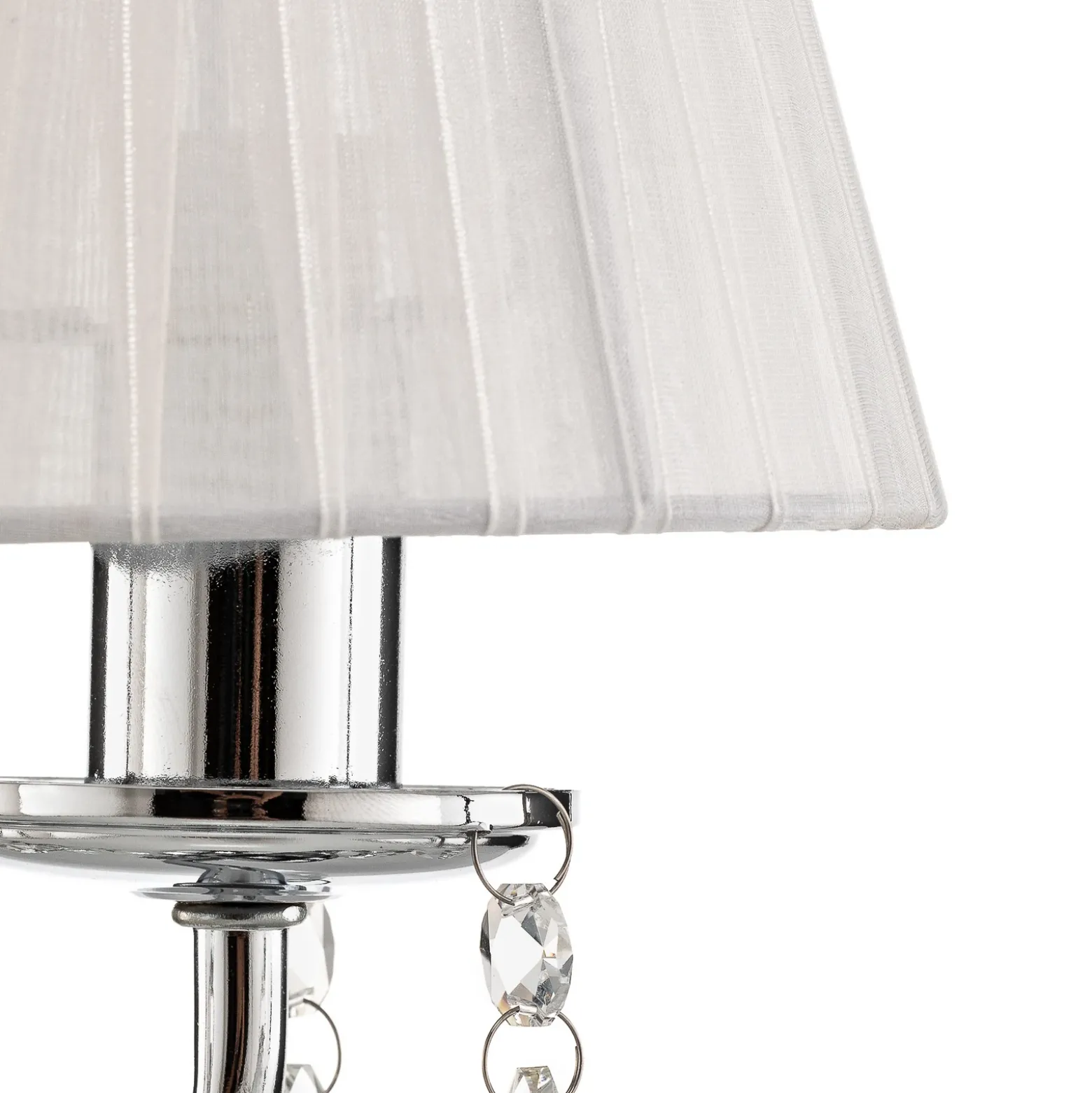 Lámpara de mesa Jacqueline, 1 luz, blanca