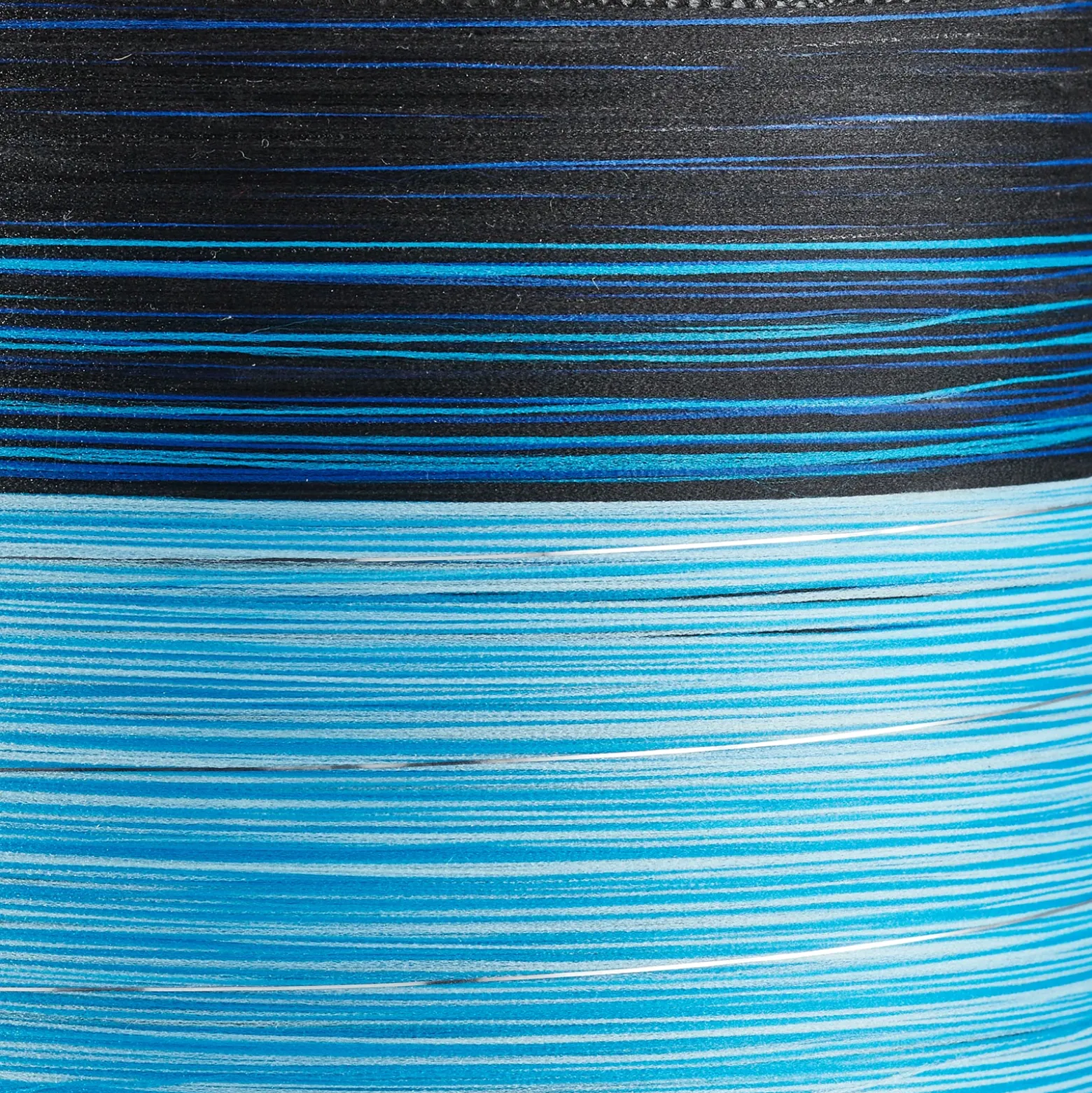 Lámpara de mesa Julie envuelta en hilos, azul