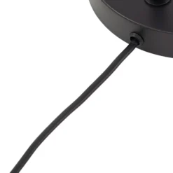 Lámpara de mesa Kaida de Lindby, negra, metal