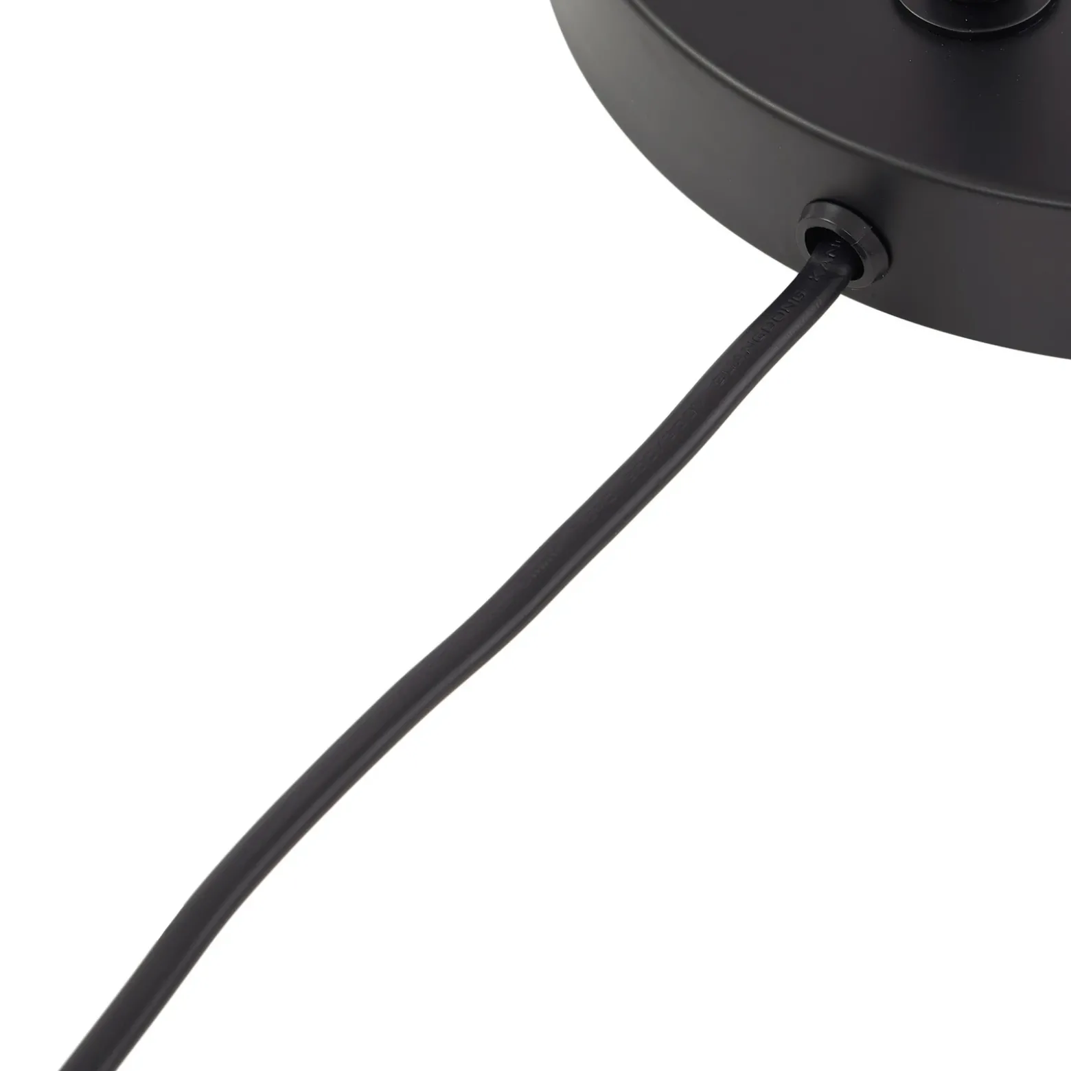 Lámpara de mesa Kaida de Lindby, negra, metal