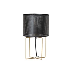 Lámpara de mesa Kamil con pantalla de metal perforado