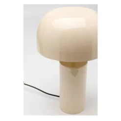 Lámpara de mesa KARE Loungy, blanca, acero, altura 38 cm
