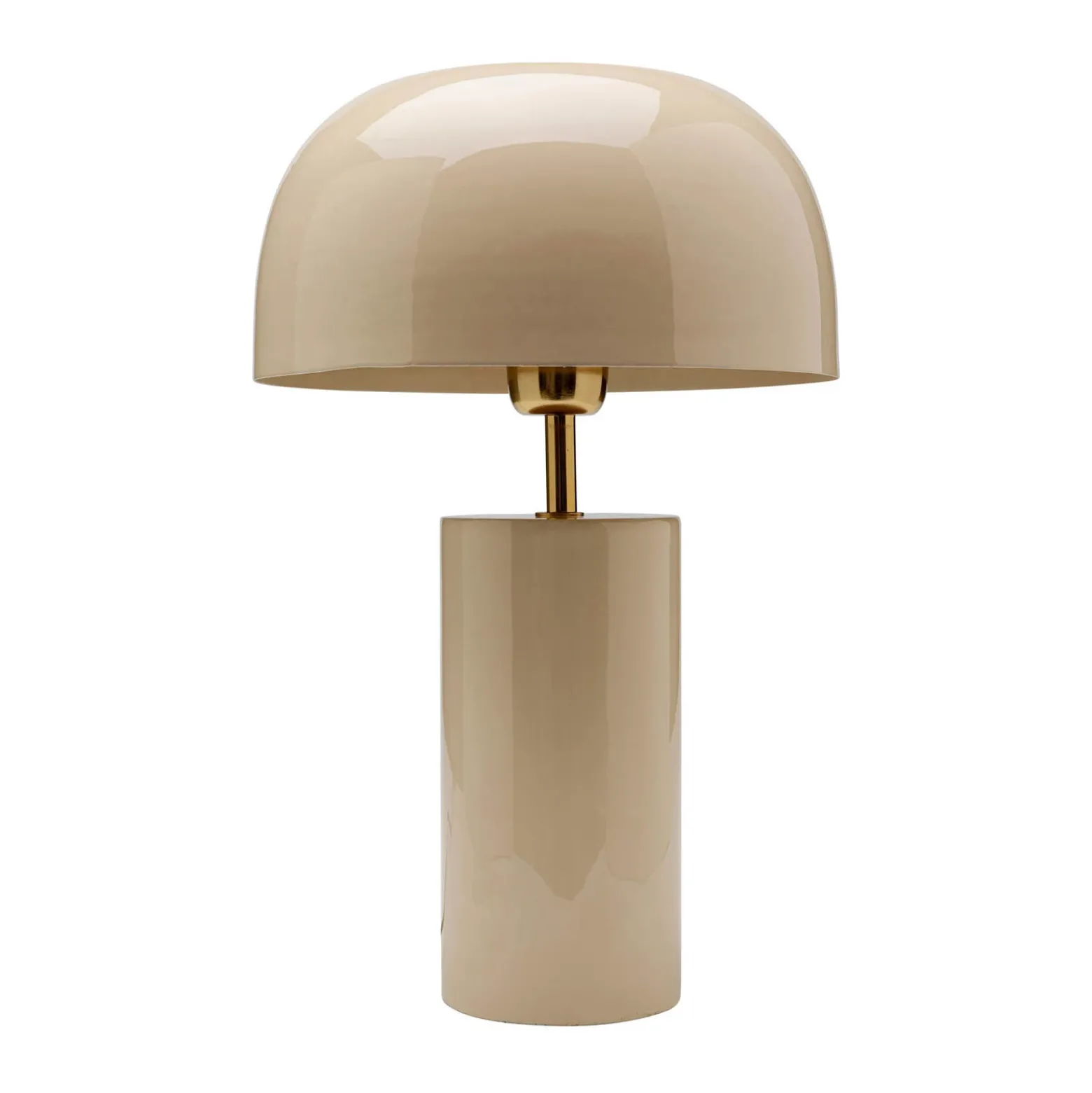 Lámpara de mesa KARE Loungy, blanca, acero, altura 38 cm