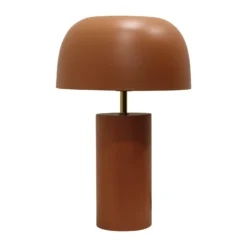 Lámpara de mesa KARE Loungy, marrón, acero, altura 38 cm
