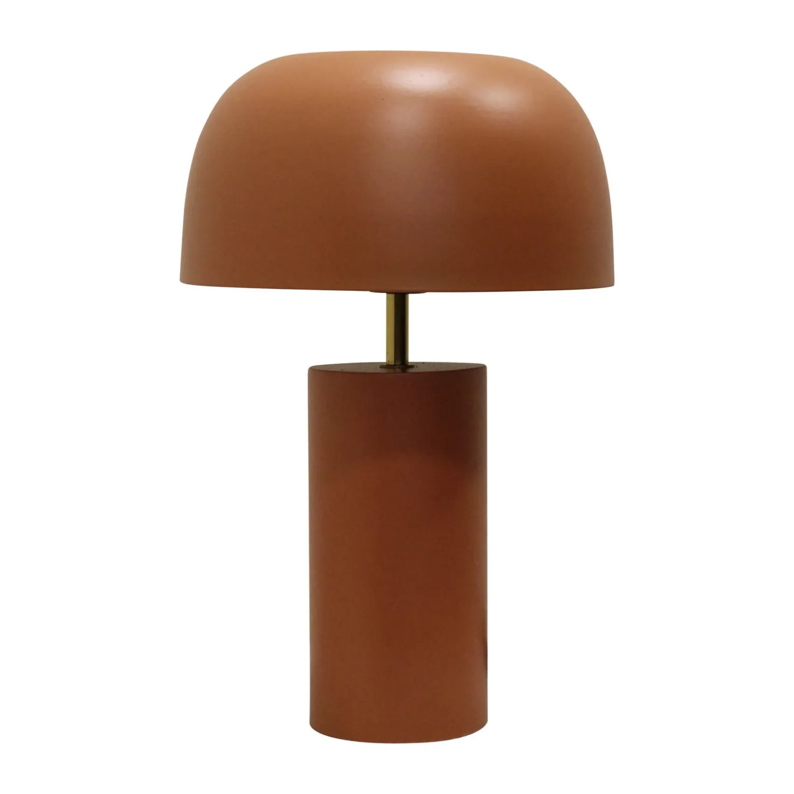 Lámpara de mesa KARE Loungy, marrón, acero, altura 38 cm