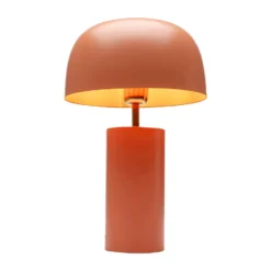 Lámpara de mesa KARE Loungy, marrón, acero, altura 38 cm
