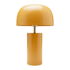 Lámpara de mesa KARE Loungy, naranja, acero, altura 38 cm