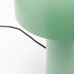 Lámpara de mesa KARE Loungy, verde, acero, altura 38 cm