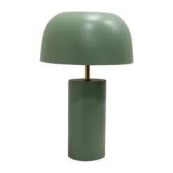 Lámpara de mesa KARE Loungy, verde, acero, altura 38 cm