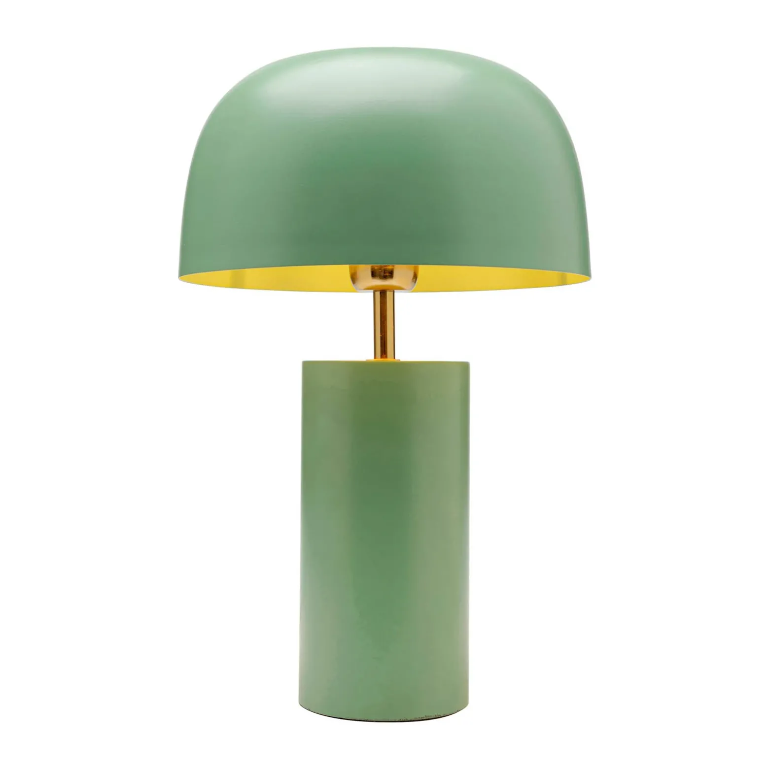 Lámpara de mesa KARE Loungy, verde, acero, altura 38 cm