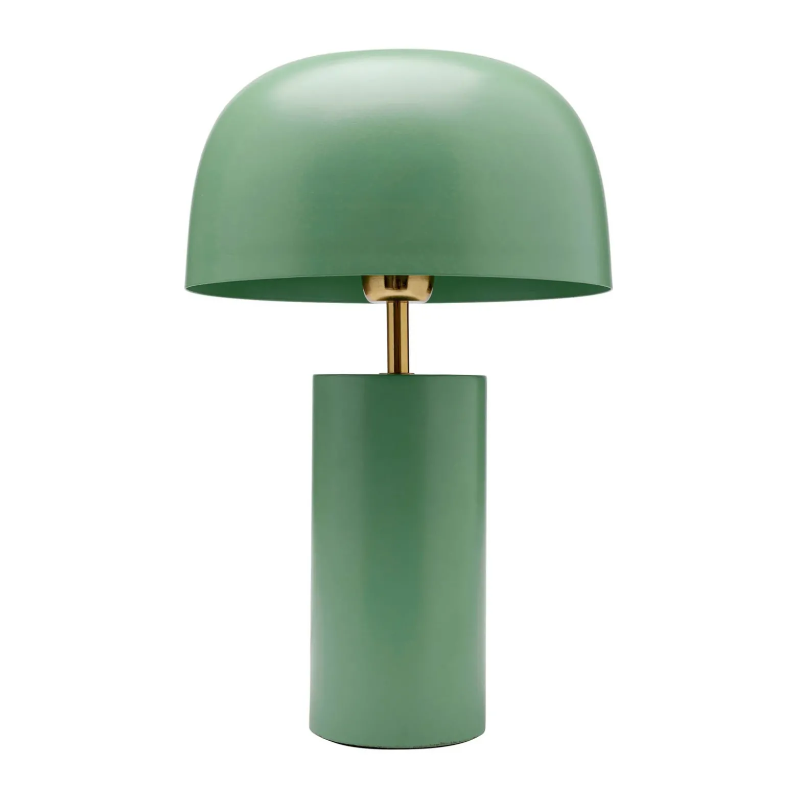 Lámpara de mesa KARE Loungy, verde, acero, altura 38 cm