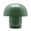 Lámpara de mesa KARE Mushroom, verde salvia, metal, 20 cm, E14