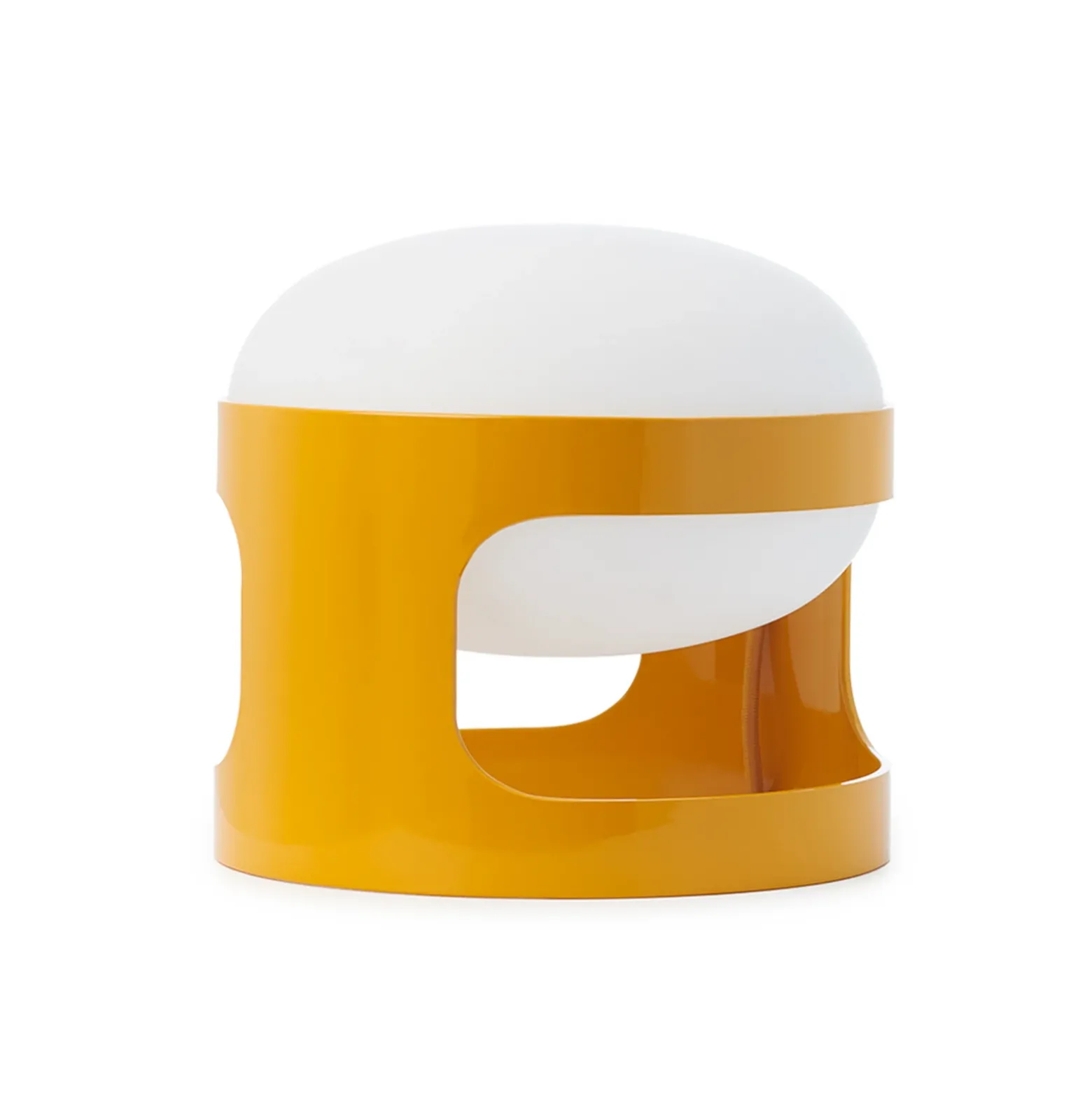 Lámpara de mesa Kartell KD28, amarillo mostaza, Ø 25 cm, E14-LED
