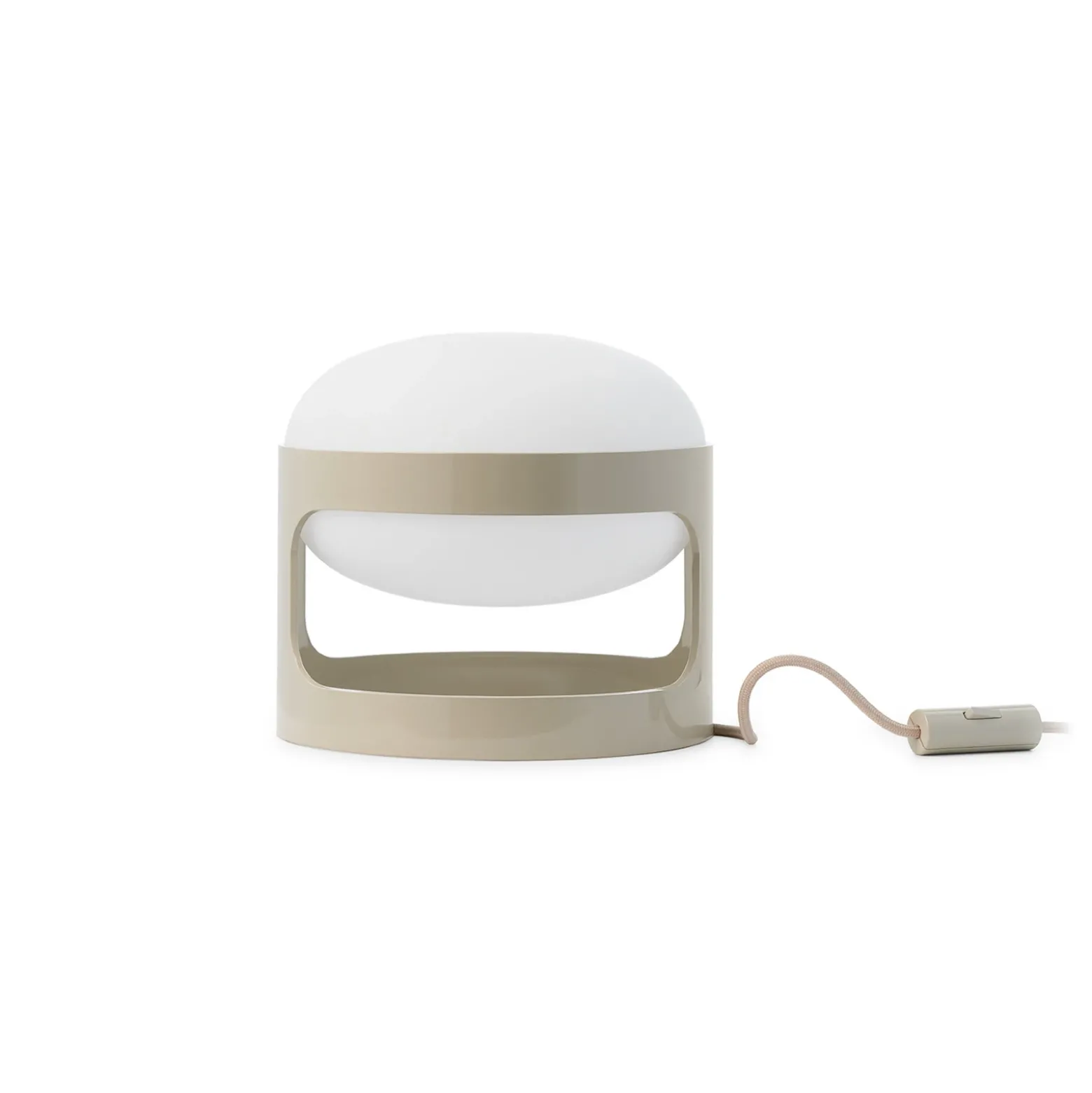 Lámpara de mesa Kartell KD28, gris, Ø 25 cm, E14-LED