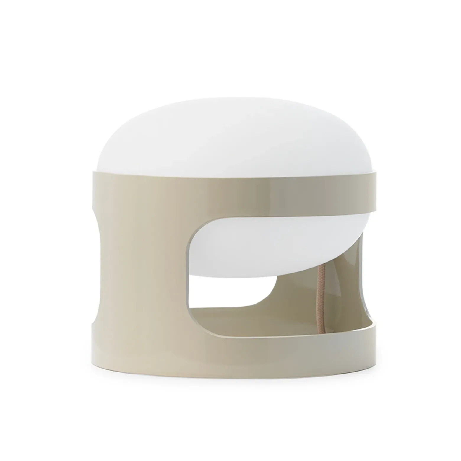 Lámpara de mesa Kartell KD28, gris, Ø 25 cm, E14-LED