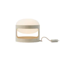 Lámpara de mesa Kartell KD28, gris, Ø 25 cm, E14-LED