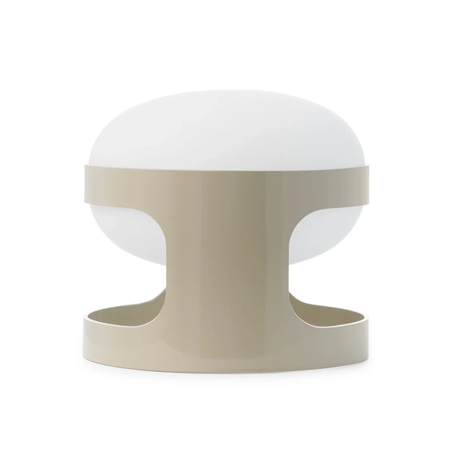 Lámpara de mesa Kartell KD28, gris, Ø 25 cm, E14-LED