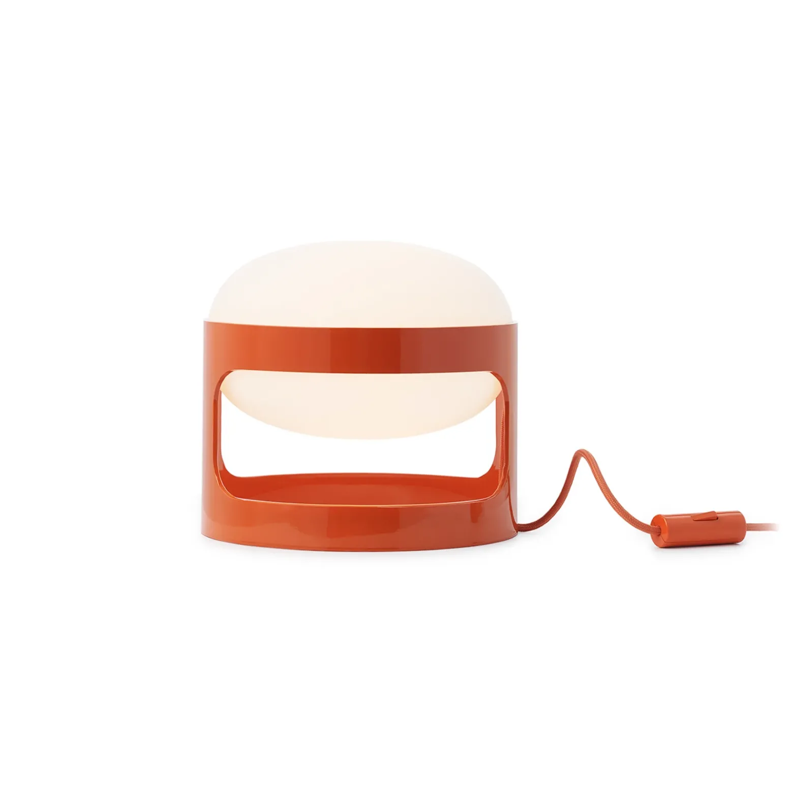 lámpara de mesa Kartell KD28, naranja, Ø 25 cm, E14-LED