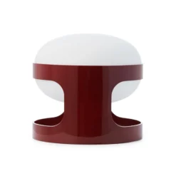 Lámpara de mesa Kartell KD28, rojo oscuro, Ø 25 cm, E14-LED