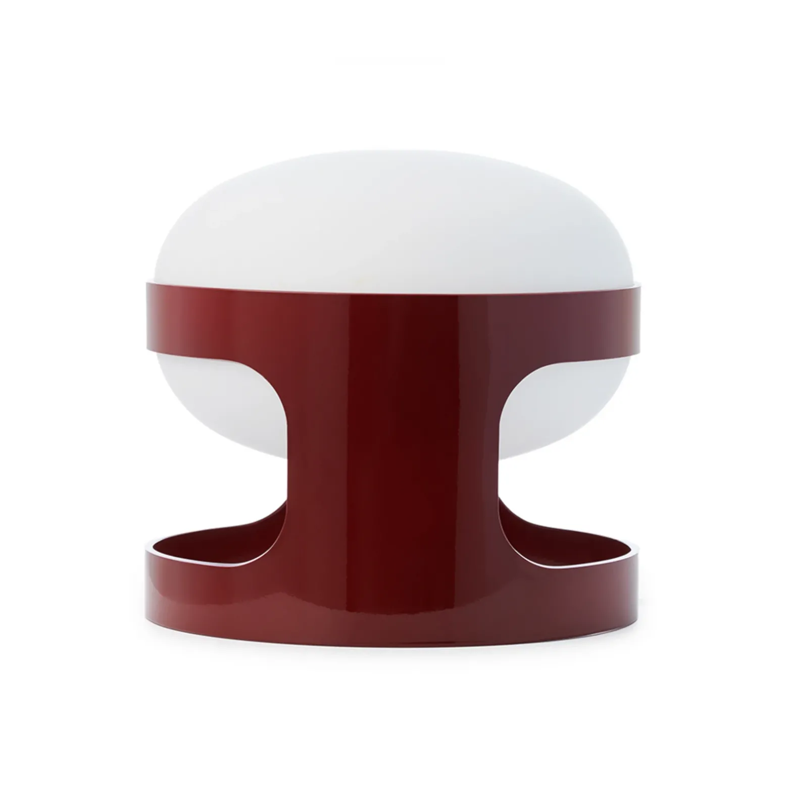 Lámpara de mesa Kartell KD28, rojo oscuro, Ø 25 cm, E14-LED