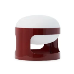Lámpara de mesa Kartell KD28, rojo oscuro, Ø 25 cm, E14-LED