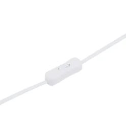 Lámpara de mesa Kosmo de Lindby, blanco/dorado, cerámica, vidrio