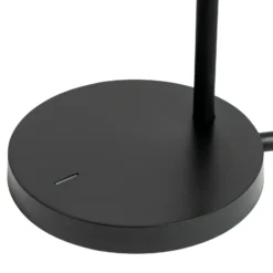 Lámpara de mesa LED Ailina de Lindby, altura 36 cm, negra, atenuable
