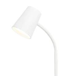 Lámpara de mesa LED Ailina de Lindby, altura 36 cm, blanca, atenuable