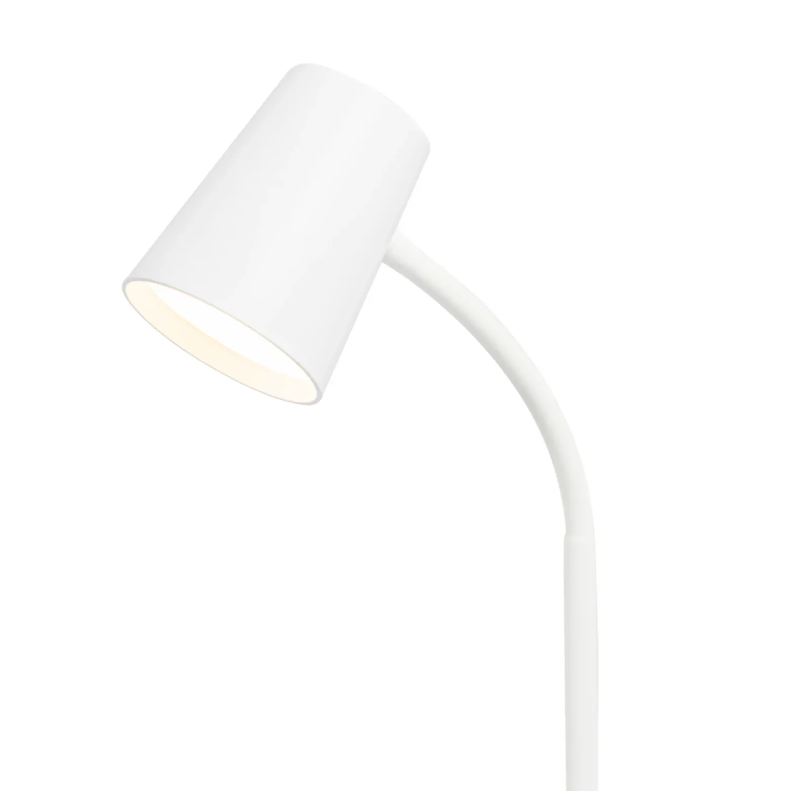 Lámpara de mesa LED Ailina de Lindby, altura 36 cm, blanca, atenuable
