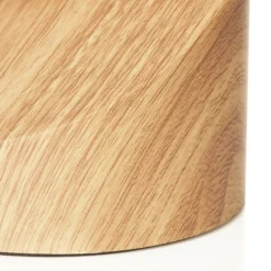 Lámpara de mesa LED Alisa, soporte óptica madera