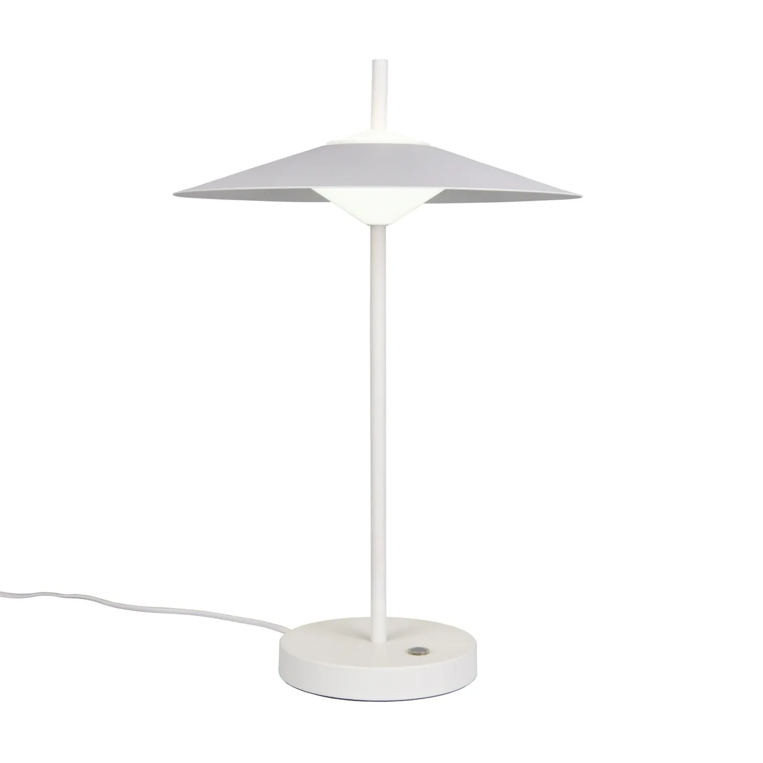 Lámpara de mesa LED Amalo, blanco mate, altura 46 cm, metal, CCT