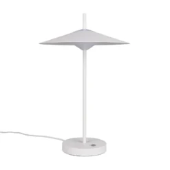 Lámpara de mesa LED Amalo, blanco mate, altura 46 cm, metal, CCT