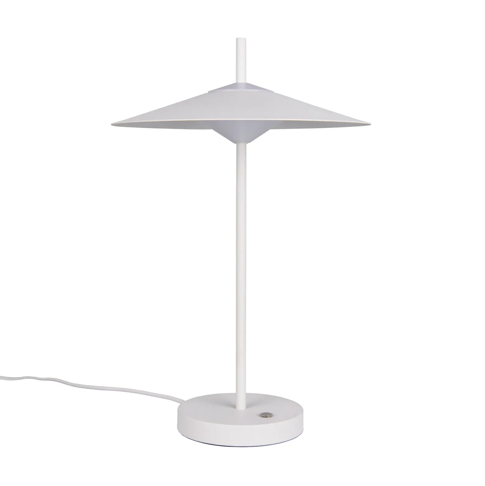 Lámpara de mesa LED Amalo, blanco mate, altura 46 cm, metal, CCT